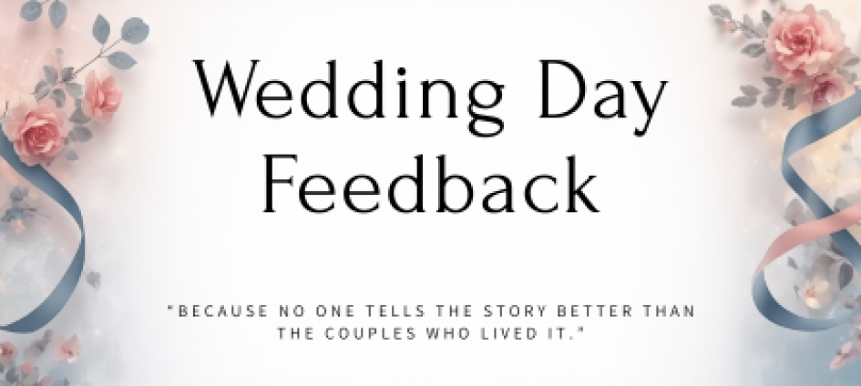 Wedding feedback